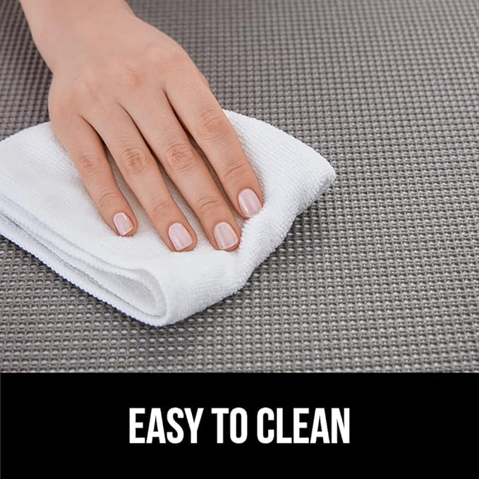 GORILLA GRIP powerGRIP Drawer Shelf and Cabinet Liner, Thick Strong Hold, Non-Adhesive Liners Protect Kitchen Cabinets and Cupboard, Bathroom Drawers, Easy Install, Breathable Mat, 20" x10', Charcoal