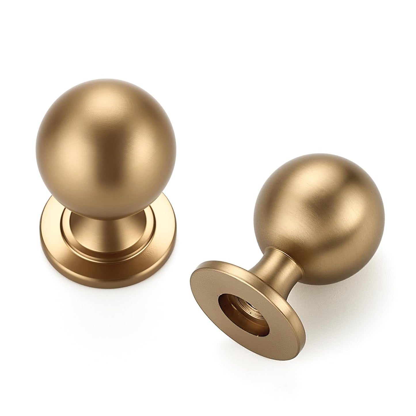 Ravinte Decor 12 Pack Champagne Bronze Cabinet Knobs, Round Ball Knobs for Kitchen Cabinets, Drawers, 0.85 Inch