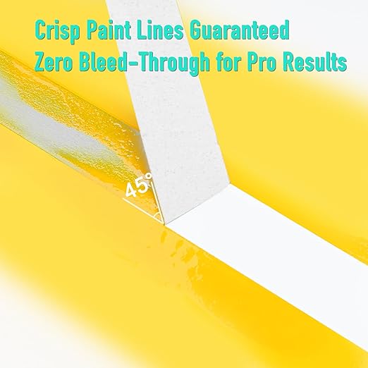 GEYYANG White Masking Tape Bulk 10 Pack, 2 inch White Painters Tape for Painting, Crafts, Home & Office, Multi-Surface Adhesive Artist Tape (1.88inch x 55yards x 10 Rolls)