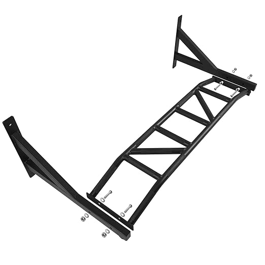 Yes4All Heavy Duty Wall Mounted Pull Up Bar – Multi-Grip Pull Up Bar Ceiling Mount / Ceiling Mount Pullup bar / Chin Up Bar for Home Gym Workout