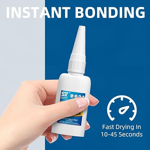 SXhyf Welding High-Strength Oily Glue - 4 Packs Ceramic Glue, Super Glue for Porcelain and Pottery Repair, Glass, Metal, Plastic, Wood, Leather, Crafts, Tile, Rubber and More, 3.52 oz (200 Gram)