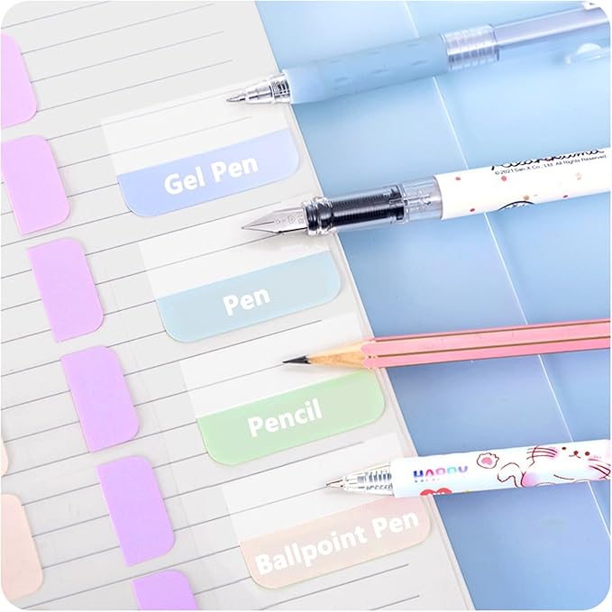 ELII 480 Pcs Morandi Tabs 1 inch Sticky Index Tabs, Writable and Repositionable Book Tabs Flags Colored Page Markers Labels for Reading Notes, Classify Files