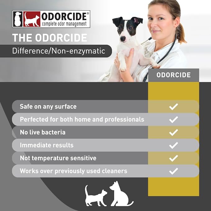 Odorcide K.O.E. Apricot Odor Eliminator 16 oz for Strong Odor for Cages, Runs & More – Home & Kennel w/Safe, Non-Enzymatic Formula