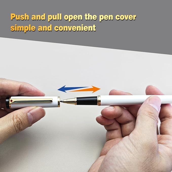 Luxury Ballpoint Pen, 24k Gold Trim, Best Rollerball Pen Gift Set for Men and Women, Perfect for Signature Executive Office, Beautiful Pen Gift Box, Writing and Drawing (Black)