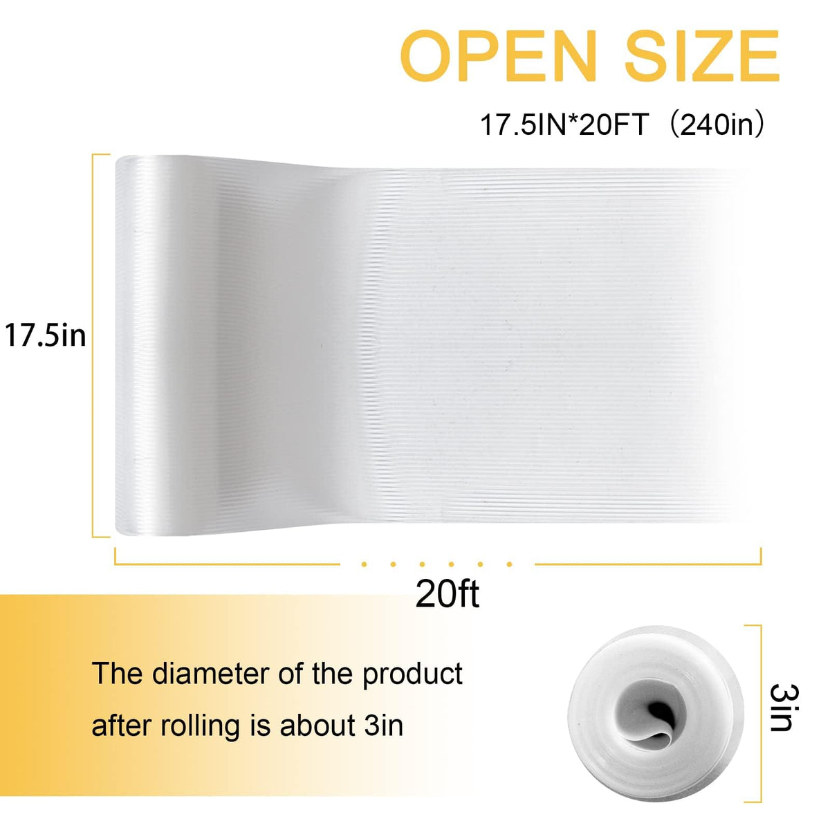 FEXIA Shelf Liner for Kitchen Cabinets, 17.5 Inch x 20 FT, Non Adhesive Drawer Liner, Refrigerator Liners, Washable Oil-Proof Fridge Pads Shelves Drawer, Cabinet Mat for Shelves (Clear)