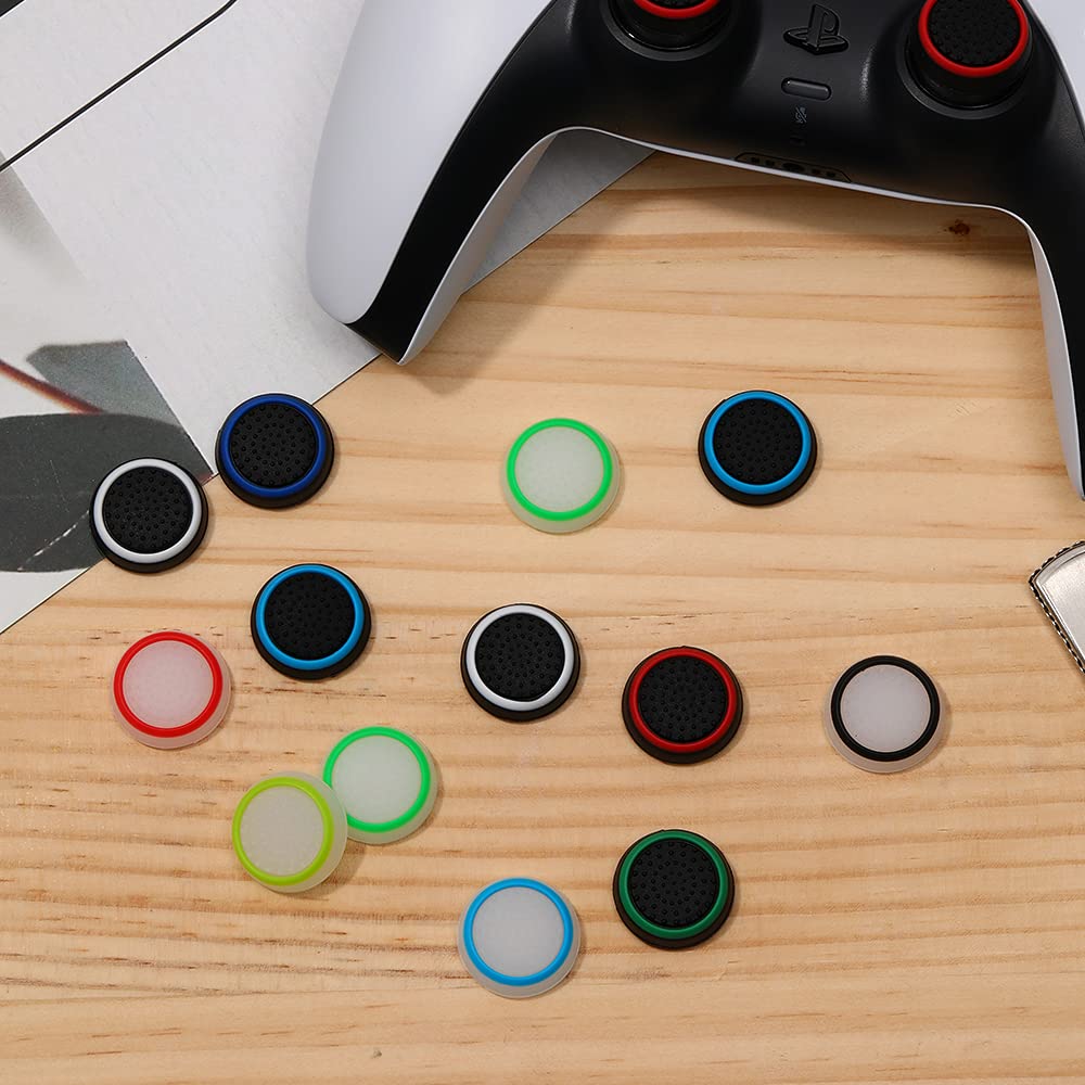 20Pieces Analog Stick Joystick Controller Performance Thumb Grips Compatible with PS5, PS4, Xbox One, Xbox Series X/S Controller Joystick Grips