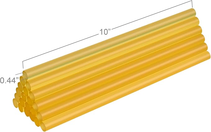FIXSY Hot Glue Gun Sticks Woodworking, Multi Temp, Full Size 10" Long x .44" Diameter 7/16 11mm, 5LB Box Glue Stick, Approx. 90 Sticks- Compatible with Most Glue Guns