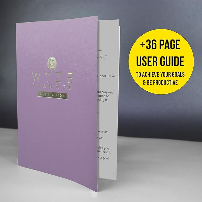 Undated Daily Planner – 6-Month A5 Productivity Organizer with Full Page Per Day, Hourly Schedule, Goal Setting, Habit Tracker, Weekly & Monthly Pages – Hardcover Time Management Notebook (Lilac)