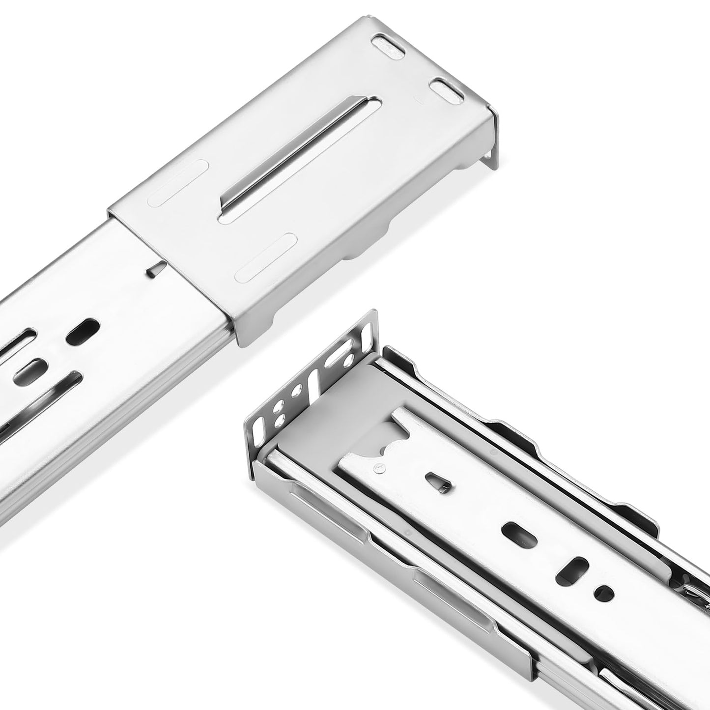 Probrico 10 Pairs Rear Mounting Brackets for Drawer Slides, Cabinet Drawer Sockets Brackets for Face Frame Cabinets for 1.77 inch (45mm) Width Drawer Gildes