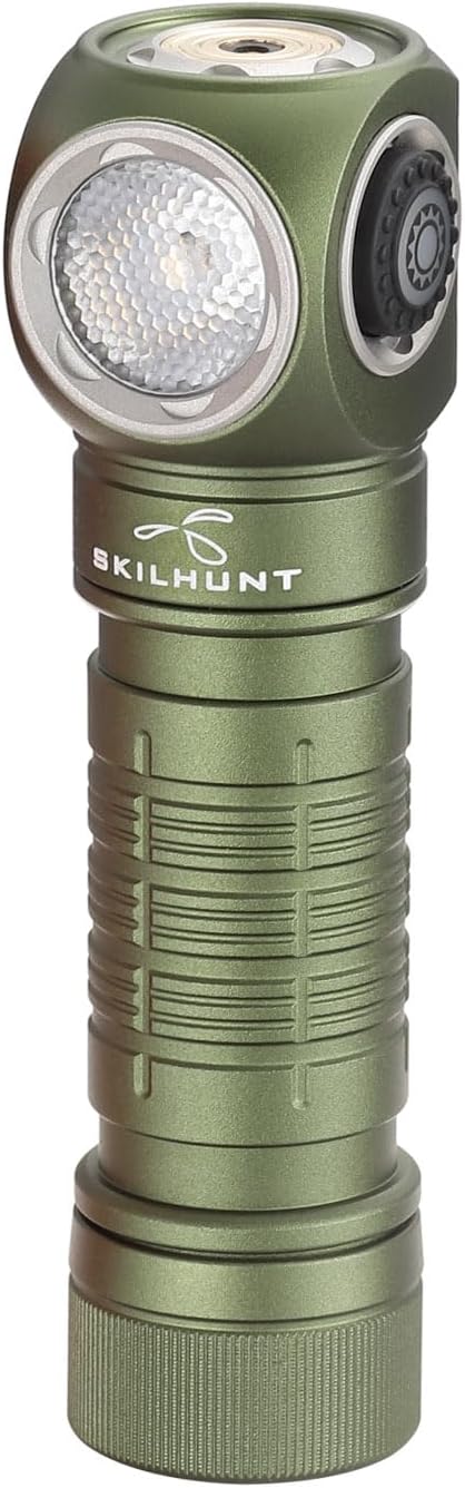 H150 Compact USB Magnetic LED Headlamp, Rechargeable EDC Light for Camping, Running, Hiking, Outdoor (Green, Neutral White 519A High CRI)