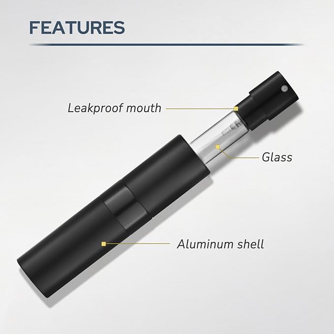 Perfume Atomizer Travel Bottle Refillable: Cologne Sprayer Portable for Men - Mini Spray Empty for Refill - 8ml Small Size Pink