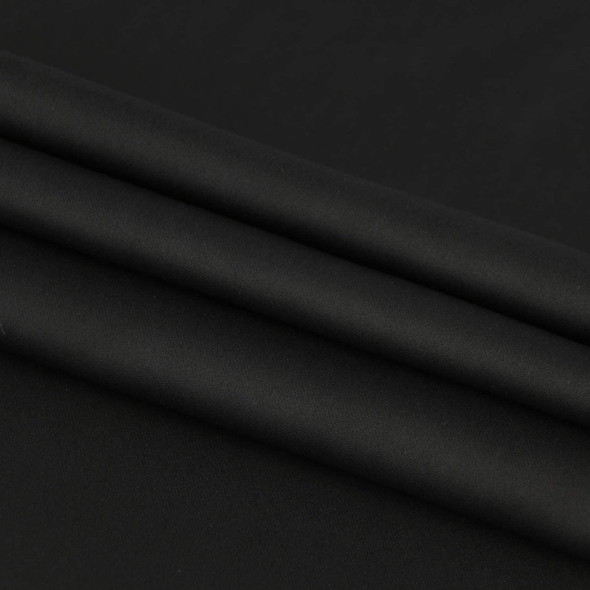 DWCN French Door Curtain - Rod Pocket Thermal Blackout Panel for Glass Window, Kitchen and Patio - Privacy, 54 X 80 Inches Long, 1 Panel With Tieback, Black