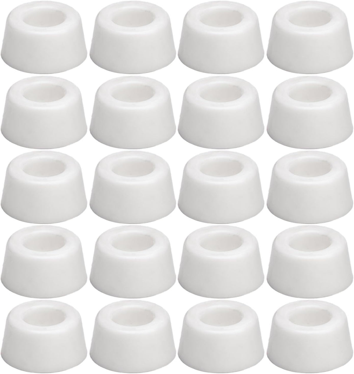 20pcs Round Furniture Pads,ULIFESTAR Furniture Feet Glides Sliders Carpet Saver Hardwood Floor Protectors Surface Protection for Chair Leg Caps Non Slip Furniture Grippers (White)