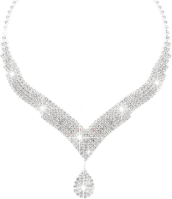 4-piece set of handcrafted fringed diamond-encrusted wedding ladies' crossbody handbag, necklace, earrings, bracelet, dinner bag, party ball bag, birthday and wedding, evening dress bag