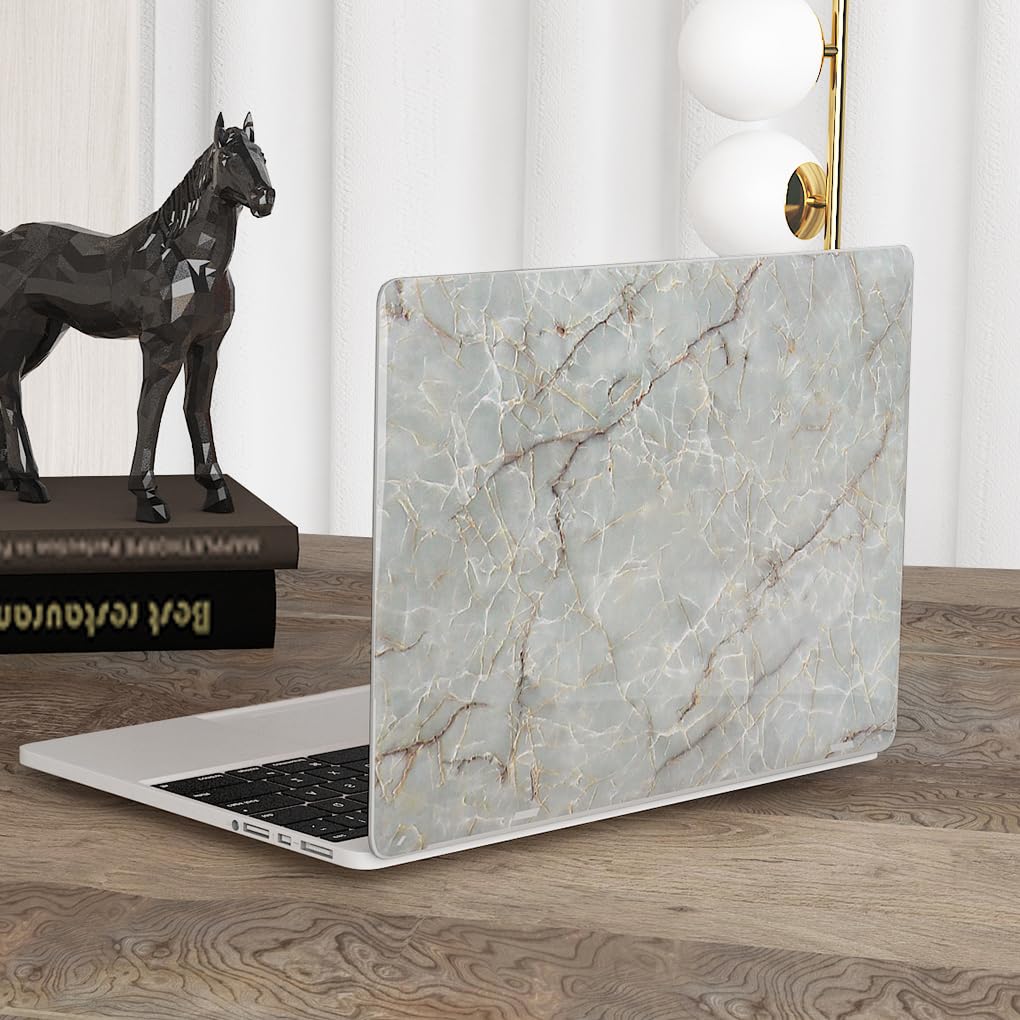 Livelynine 36 Inch Wide Marble Contact Paper for Countertops Waterproof Glossy Light Green Marble Wallpaper Peel and Stick Countertop Kitchen Counter Top Covers Laminate Counter Top Vinyl Wrap Table
