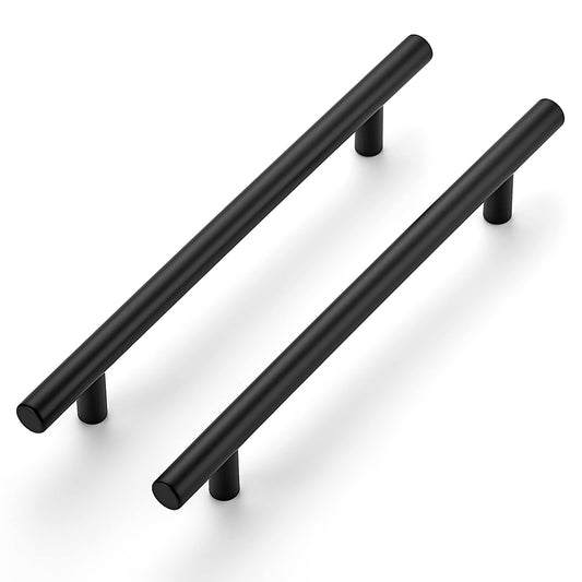 Ravinte 30 Pack 8-13/16 Inch Cabinet Handles Matte Black Kitchen Cabinet Hardware Dresser Pulls Stainless Steel Cabinet Pulls 8-13/16" Length,6-1/4" Hole Center