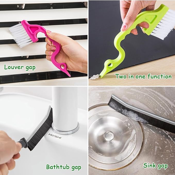 26Pcs Small Cleaning Brush,Crevice Cleaning Brushes Small Spaces,Gap Cleaning Tool Set,Window Groove Cleaning Brush,Crevice Cleaning Tool