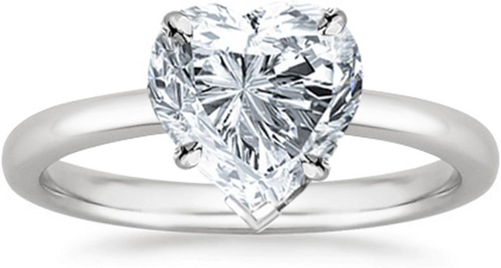 1 to 5 Carat LAB GROWN Solitaire IGI CERTIFIED Diamond Engagement Ring (E-F Color VS2-SI1 Clarity)