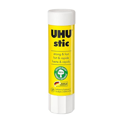 Uhu Stic, All Purpose Glue Stick, Washable, Permanent, for School, Crafts, Scrapbooking, Pack of 24 .29 oz Sticks, 99648