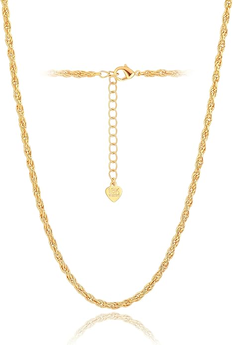 Aobei Pearl 18K Gold Plated Paperclip Chain Choker Satellite Chain Freshwater Cultured Biwa Pearl Pendant Necklace Dainty Jewelry for Women