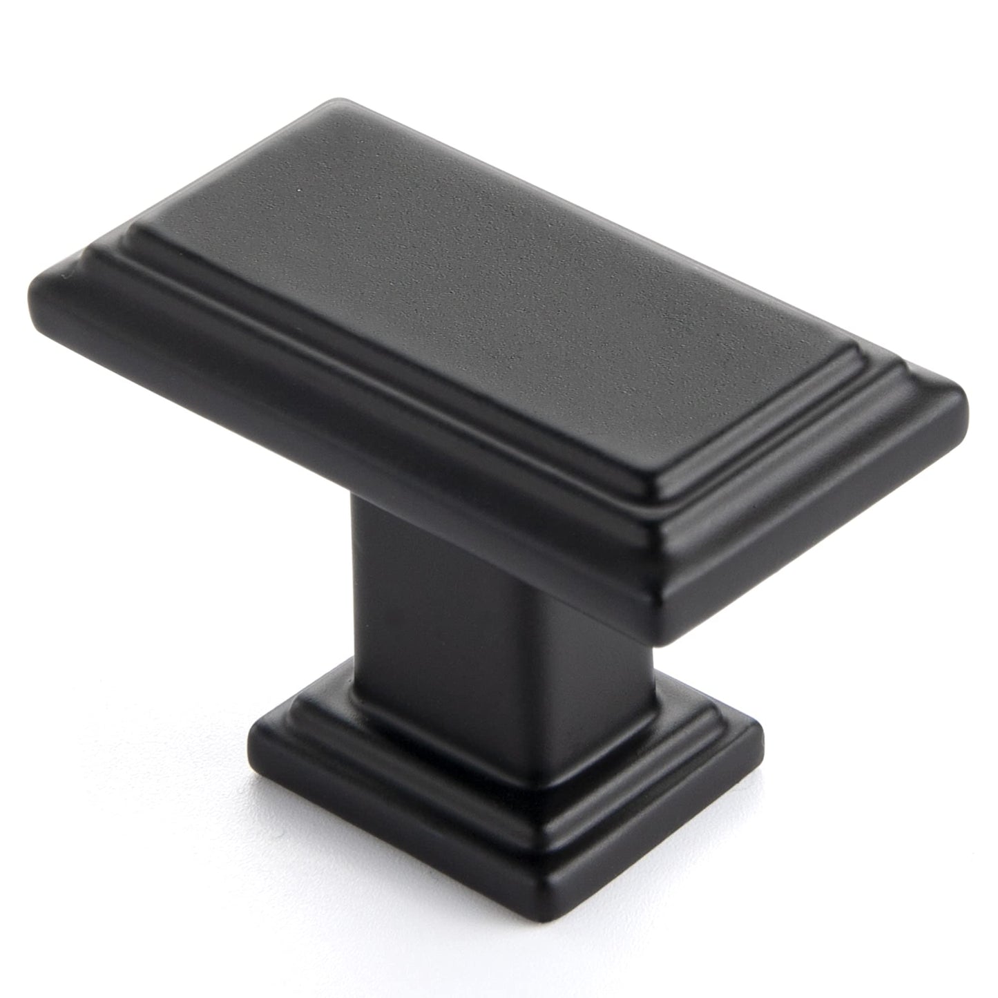 Ravinte Cabinet Knobs Rectangular Kitchen Drawer Knobs for Cabinets and Dresser (Matte Black, 1 Pack)