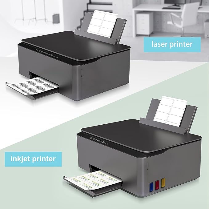 Methdic Shipping Labels 2"×4" 1000 Labels Sticker Paper for Laser/Ink Jet Printer Mailing Labels 8.5"×11" White 10 per Sheet