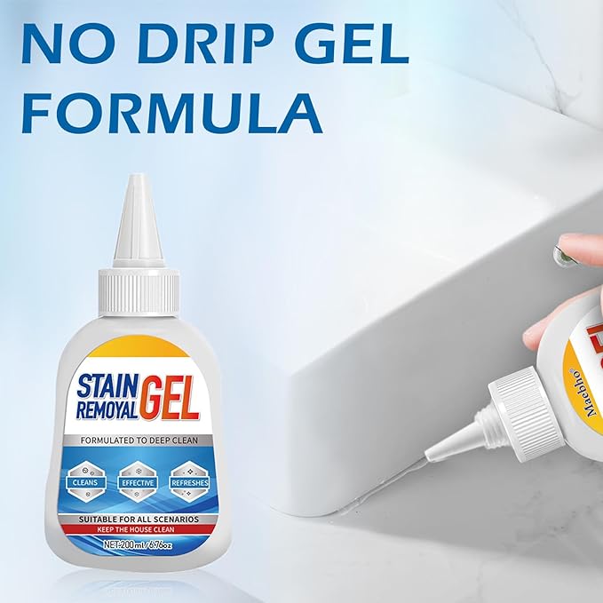 Mold Stain Remover Gel,Heavy Duty Gel Cleaner,Multifunctional Stain Remover For Homeowners & Renters,Bathroom, Kitchen, Tile, Washing Machine Use -Easy Squeeze Design