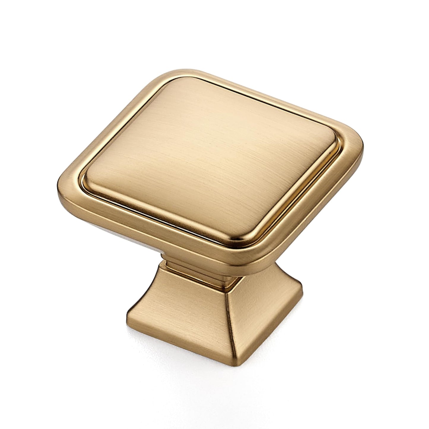 Ravinte 30 Pack Solid Single Hole Square Foot Cabinet Arch Knobs Kitchen Champagne Bronze Knobs Drawer Pulls Kitchen Cabinet Hardware Pulls for Cupboard Handles