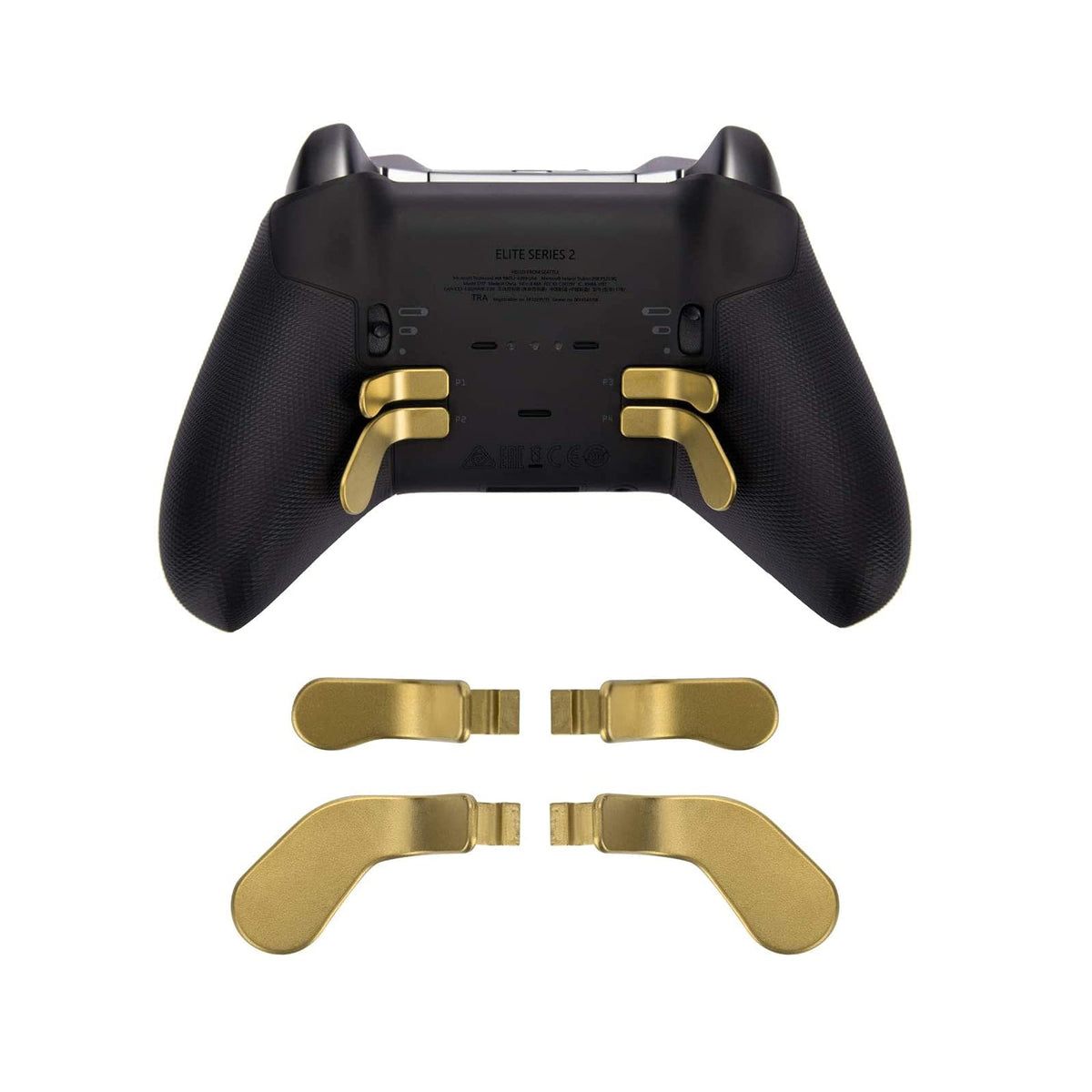 13 in 1 Metal Thumbsticks for Xbox One Elite Series 2, Elite Series 2 Controller Accessory Parts, Gaming Accessory Replacement, Metal Mod 6 Swap Joystick, 4 Paddles, 2 D-Pads, 1 Tool (Plating Gold)