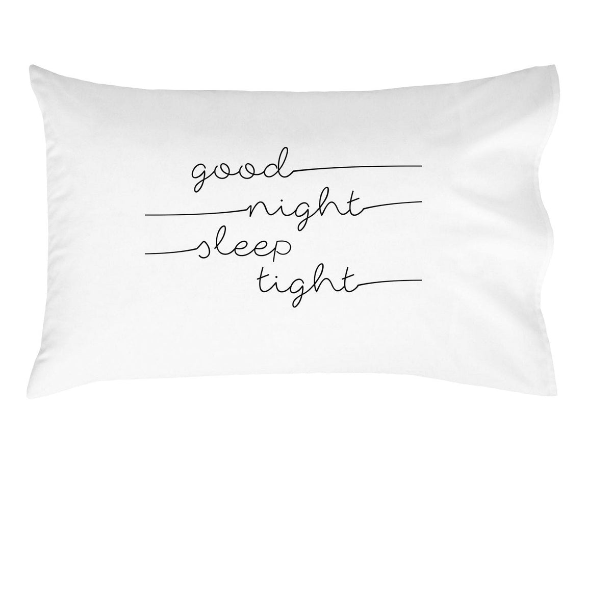 Oh, Susannah Good Night Sleep Tight Kids Pillowcase - (Offset Text) Fun Kids Quote Pillowcase - (1 20x30 Inch Pillowcase Fits Standard Size Pillow) Kids Room Decor