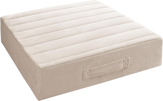 Codi Thick Replacement Couch Cushions, Upholstery Foam with Washable Covers for Sofa Cushion Chair Meditation - 24 × 24 × 5 Inch, High Density Foam, Ivory
