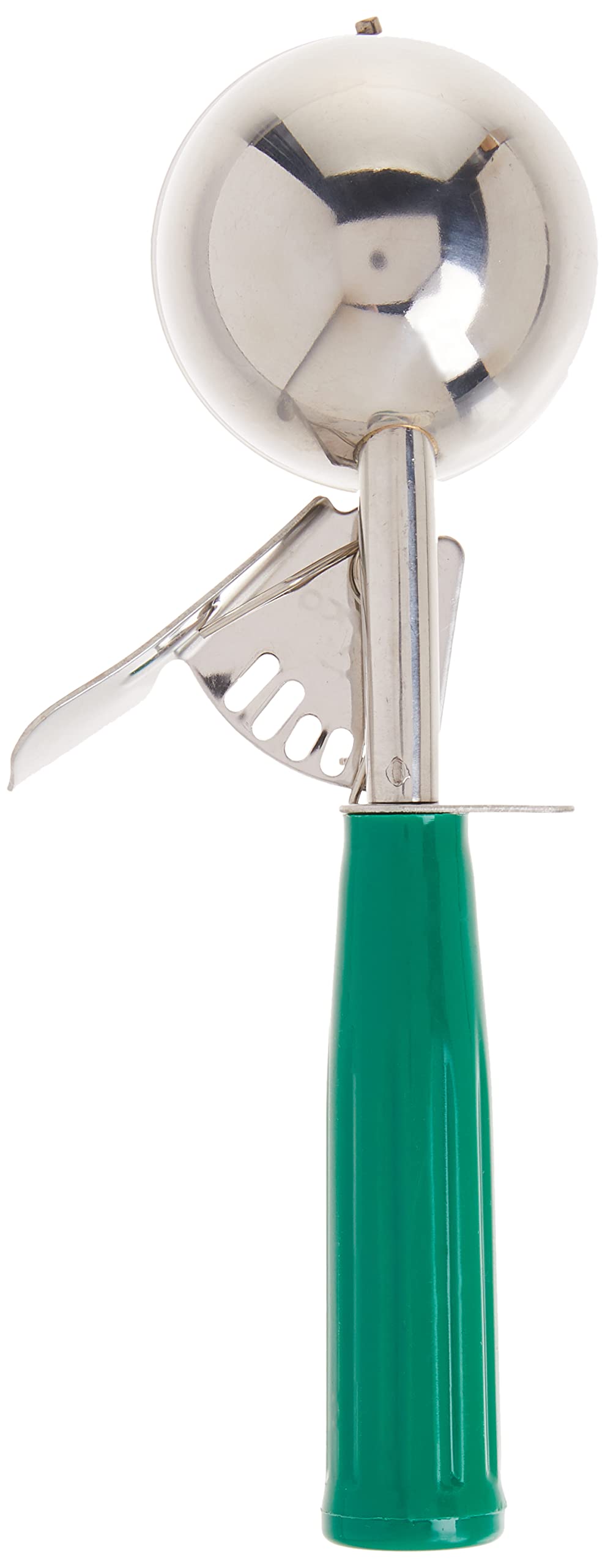 Winco Ice Cream Disher, Size 12, Plastic Hdl, Green