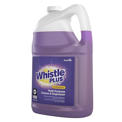 Diversey CBD540588 Whistle Plus Professional Multi Purpose Cleaner & Degreaser, Heavy Duty Stain Remover with Citrus Scent, Ready-to-Use Refill, 1-Gallon