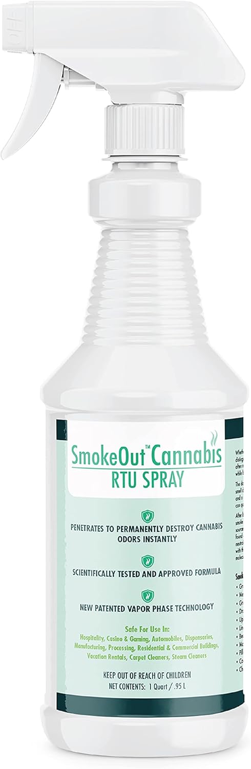 SmokeOut - Commercial Strength Odor Eliminator - Neutralizer, Deodorizer, Odor Remover (32 ounce)