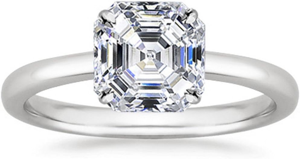 1 to 5 Carat LAB GROWN Solitaire IGI CERTIFIED Diamond Engagement Ring (E-F Color VS2-SI1 Clarity)