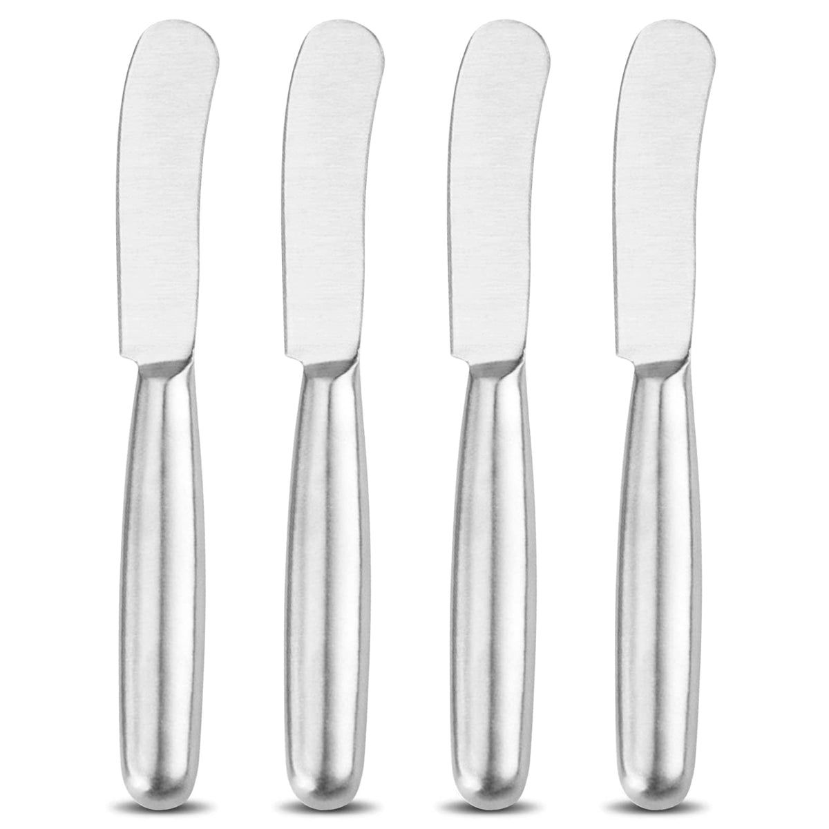 VANRA Spreader Knife Set 4-Piece Butter Knife Stainless Steel Cheese Knife Set for Jams and Cream 8.4-inch
