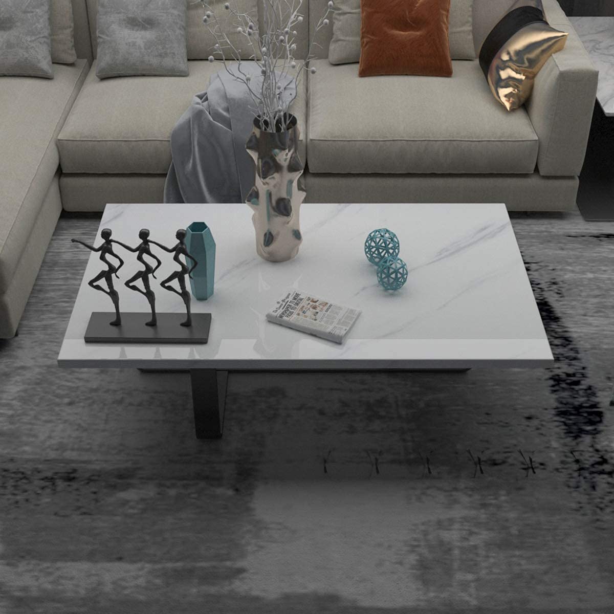 White Marble Contact Paper Textured Beige White Granite Wallpaper Peel Stick Countertop Contact Paper Removable Waterproof Adhesive Paper Thick Shiny Marble Look Wall Paper Kitchen Table Vinyl Wrap