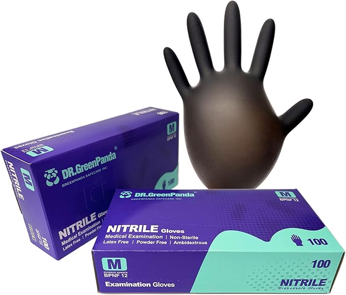 Nitrile Food Safe Disposable Medical Gloves Latex Free Powder Free for Food Prep Cooking Cleaning Exam 3mil