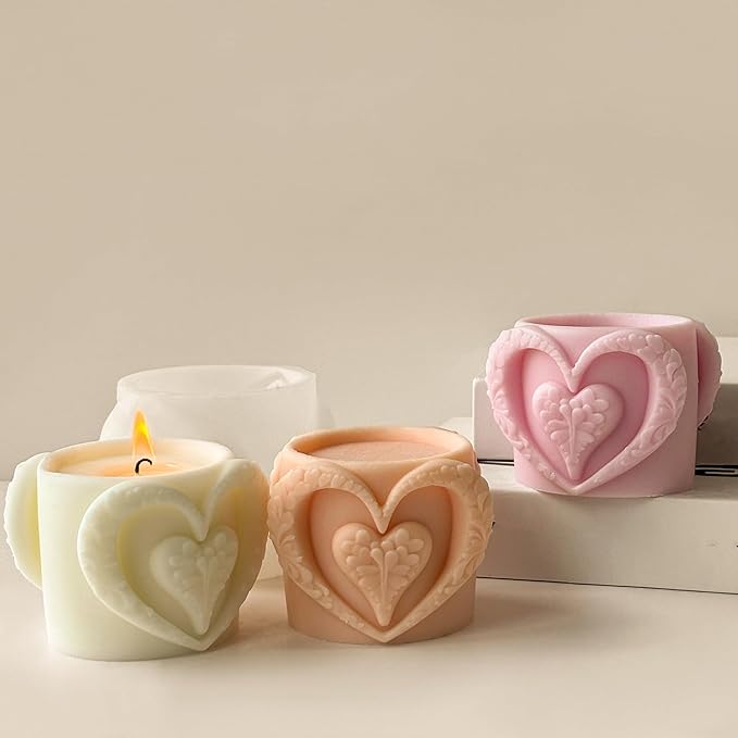 Heart Resin Mold Heart Mold Heart Cup Mold Cup Resin Mold Animal Resin Mold Resin Casting Mold Resin Making Molds Silicone Mold for Candle Home Decorate Mold 3D Animal Mold Candle Making Mold