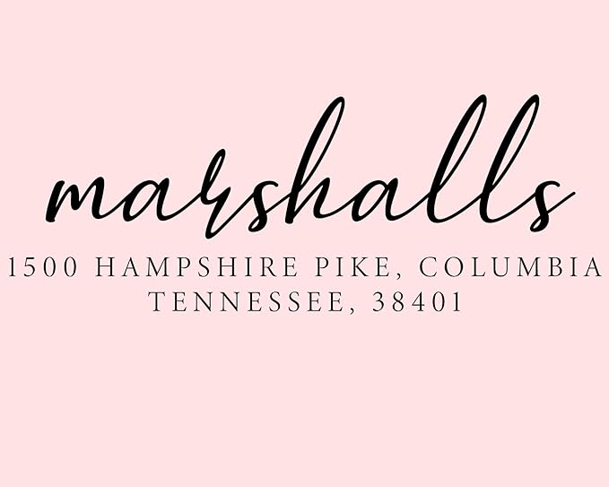 Custom Self-Inking Address Stamp with Name, Personalized Couples Address Stamps, Custom Rubber Address Stamp, Modern Address Stamp Wooden Handle Rubber Stamp (Rubber Stamp)