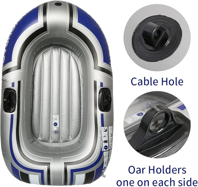 BESTHLS Inflatable Boat,Swimming Pool and Lake Inflatable Boat