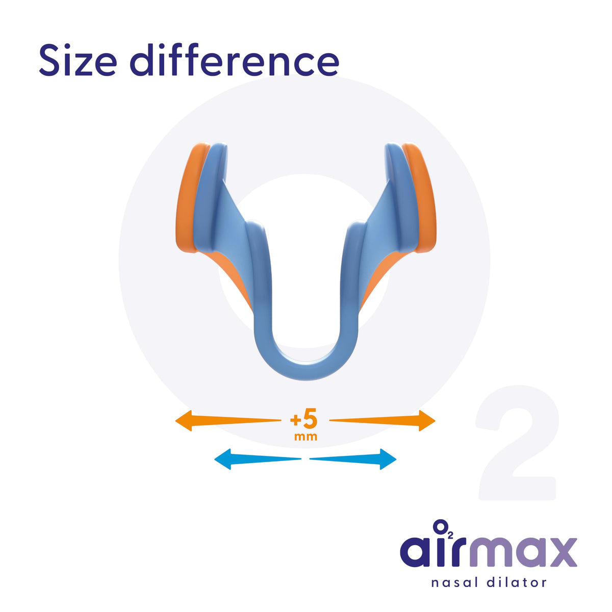 AIRMAX Nasal dilators for Sleeping - 76% More Airflow - Anti snoring Devices - Breathe Freely Through The Nose - Sinus Relief, Relief and snoring Solution - 2X Medium Orange - 6 Month Relief