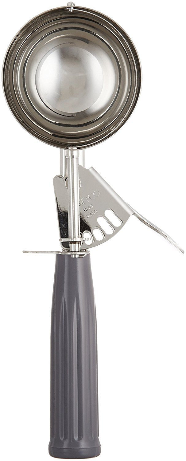 Winco Ice Cream Disher, Size 8, Plastic Hdl, Gray