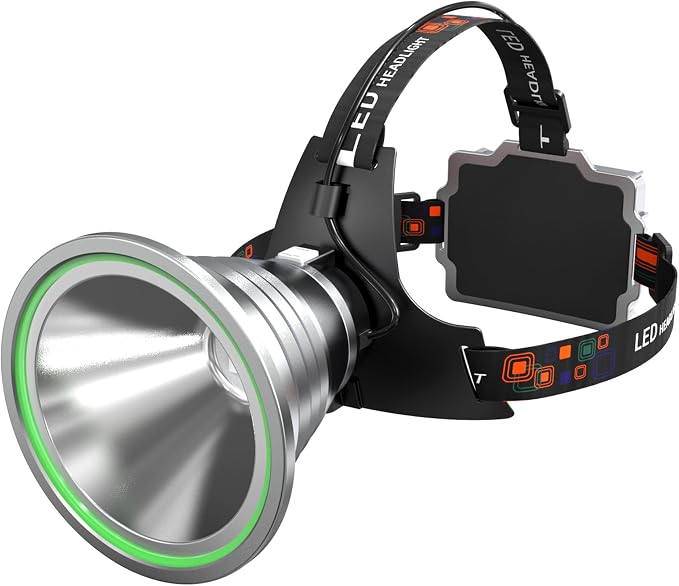 Coon Hunting Lights,High Power LED Headlamp Spotlight,Waterproof Super Bright Rechargeable Headlight with Motion Sensor