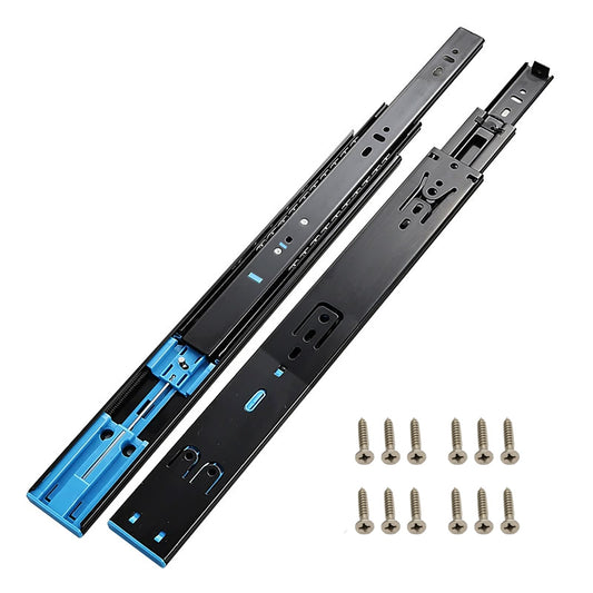 16 Inch Drawer Slides, Soft Close Side Mount, Full Extension Ball Bearing, 100 LB Heavy Duty, Smooth & Quiet, for Bathroom Vanity, Kitchen Cabinets, Nightstand & Desk Drawers (10 Pairs)
