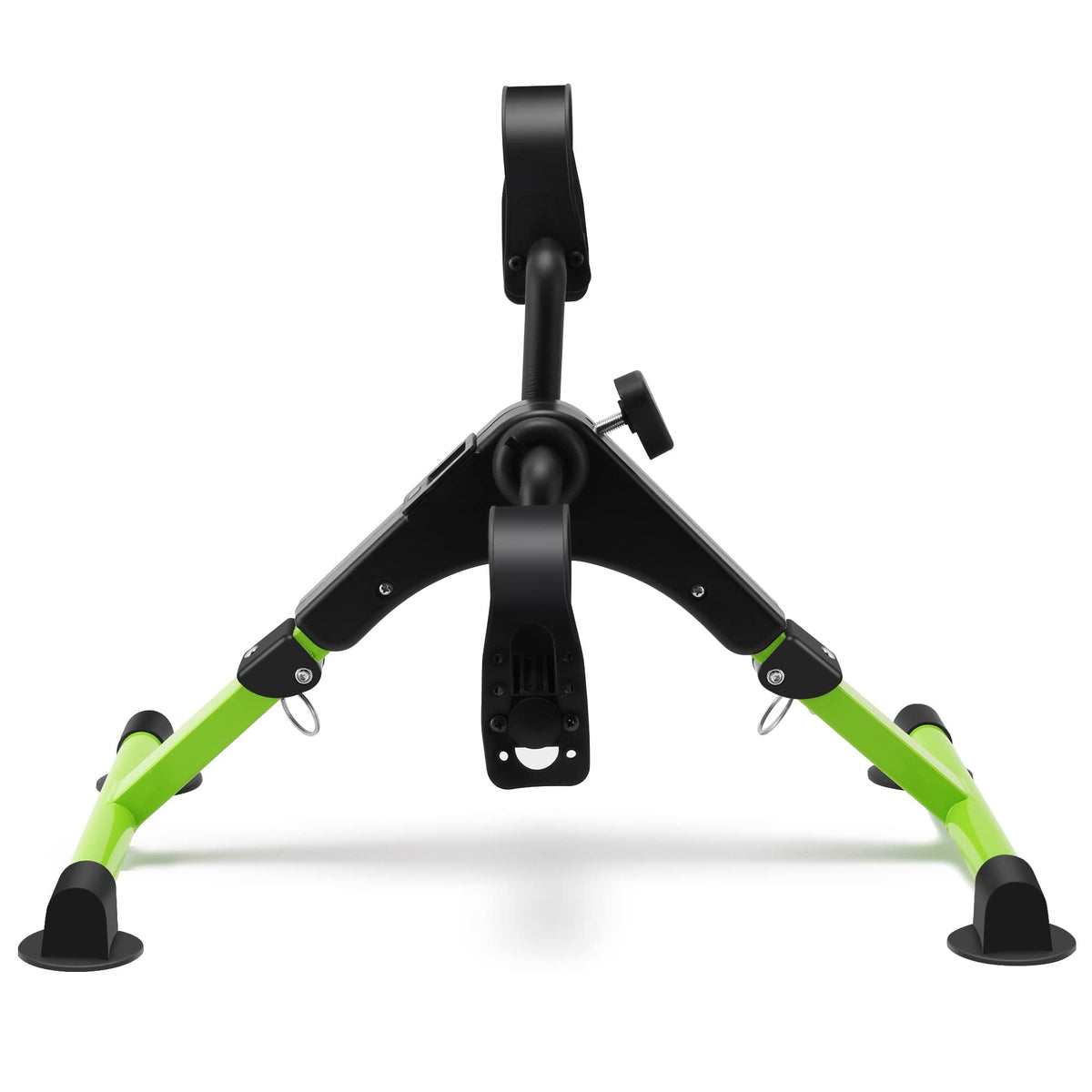 Pedal Exerciser Desk Exercise Bike Leg and Arm Bike with LCD Monitor Foldable (black/green)