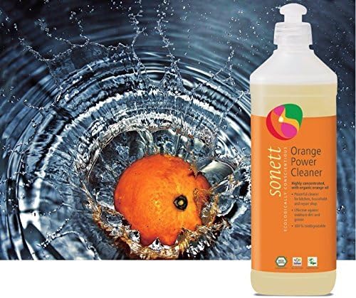 Sonett Organic Universal Orange Powerful Cleaner For Kitchen, House Hold And Repair Shop Very Gentle To Your Skin (1 Count) Certified Organically Grown