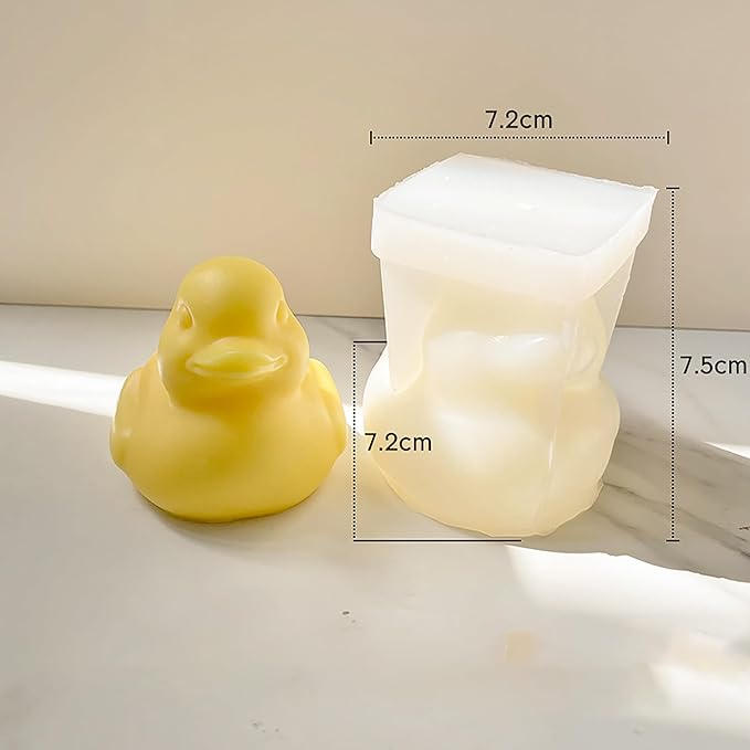 Duck Molds Duck Animal Resin Mold - Resin Casting Silicone Molds for Home Decor & Candle Making Wave Spiral Mold