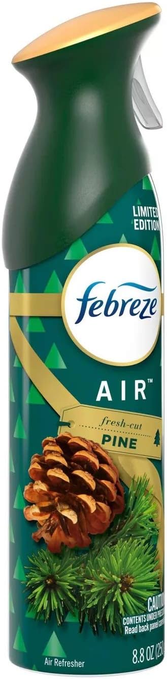 Febreze Air - Air Freshener Spray - Fresh-Cut Pine - Limited Edition Holiday Collection 2020 - Net Wt. 8.8 OZ (250 g) Per Bottle - Pack of 3 Bottles