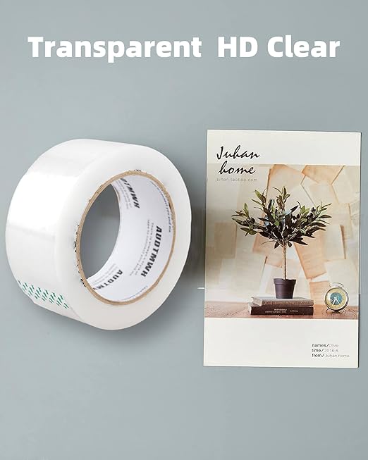 Packing Tape Refills, Clear, Packaging Tape Heavy Duty Designed for Moving, Shipping and Packing, Mailing,1.88" x 60 yds, 2 Rolls